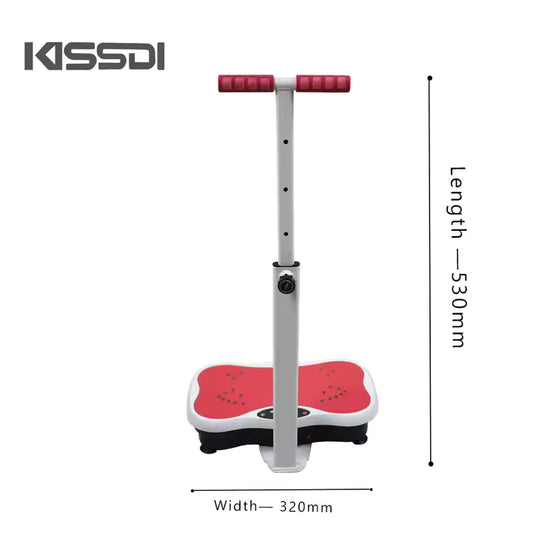 Whole Body Vibration Plate Fitness Machine with Handle for stability and support